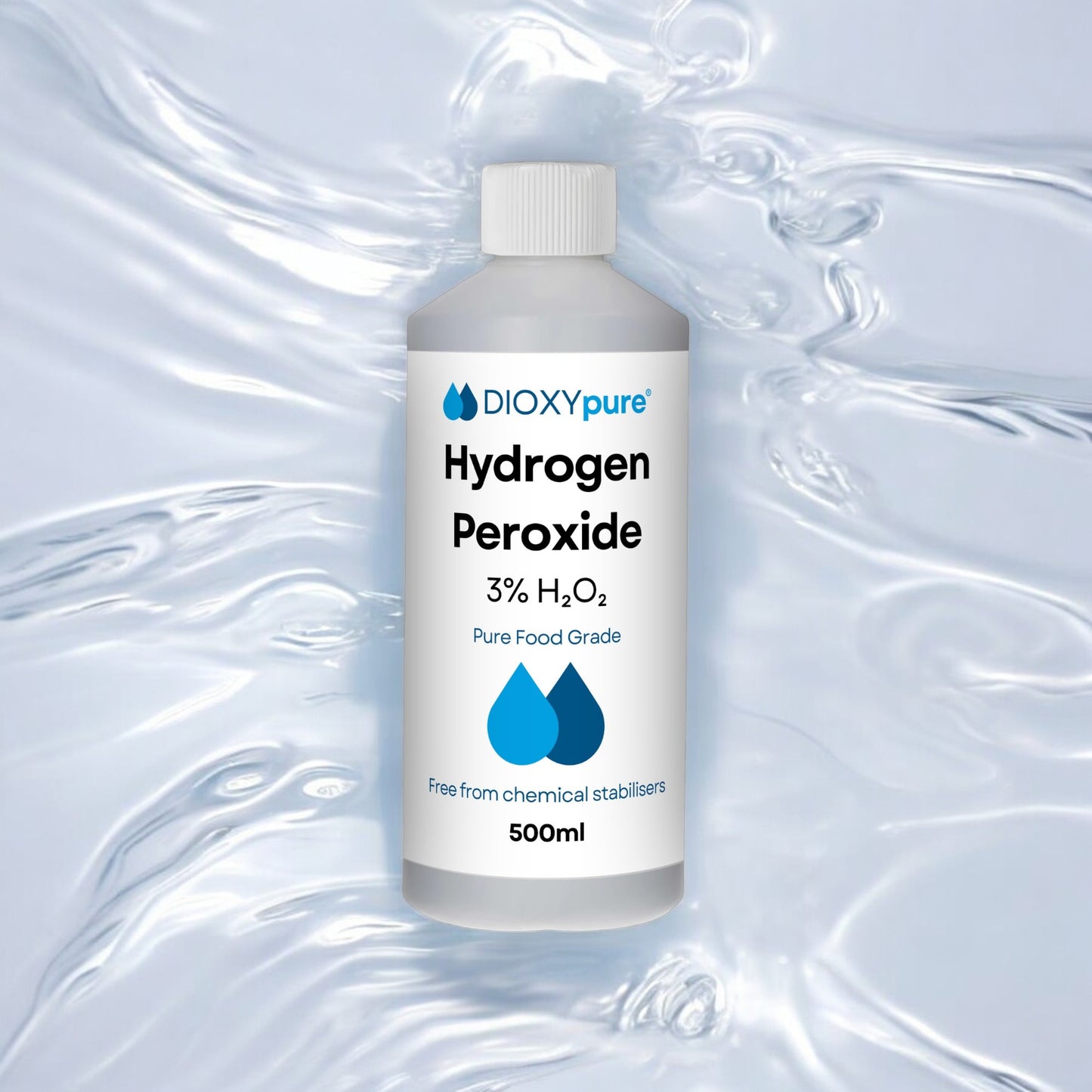 Peroxyde d'hydrogène de qualité alimentaire 3% - 500 mL