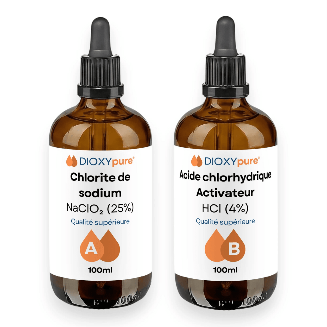 Dioxyde de Chlore - Kit de Production - 2x100 mL