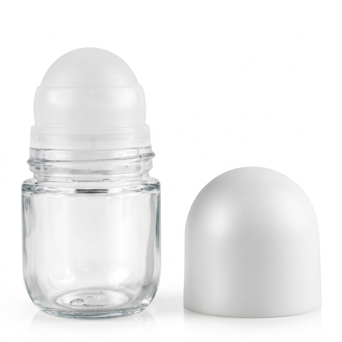 Flacon Roll-on en Verre 50 mL – Applicateur à Bille Rechargeable