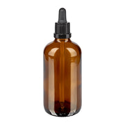 Flacon compte-gouttes en verre ambré 100 mL