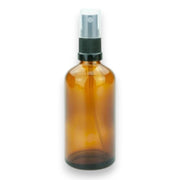 Flacon vaporisateur en verre ambré 100 mL