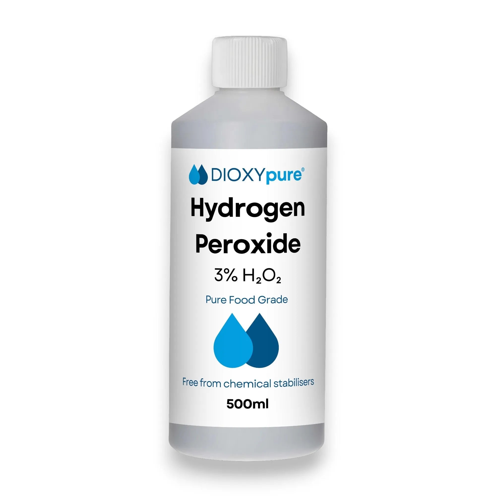 Peroxyde d'hydrogène de qualité alimentaire 3% - 500 mL