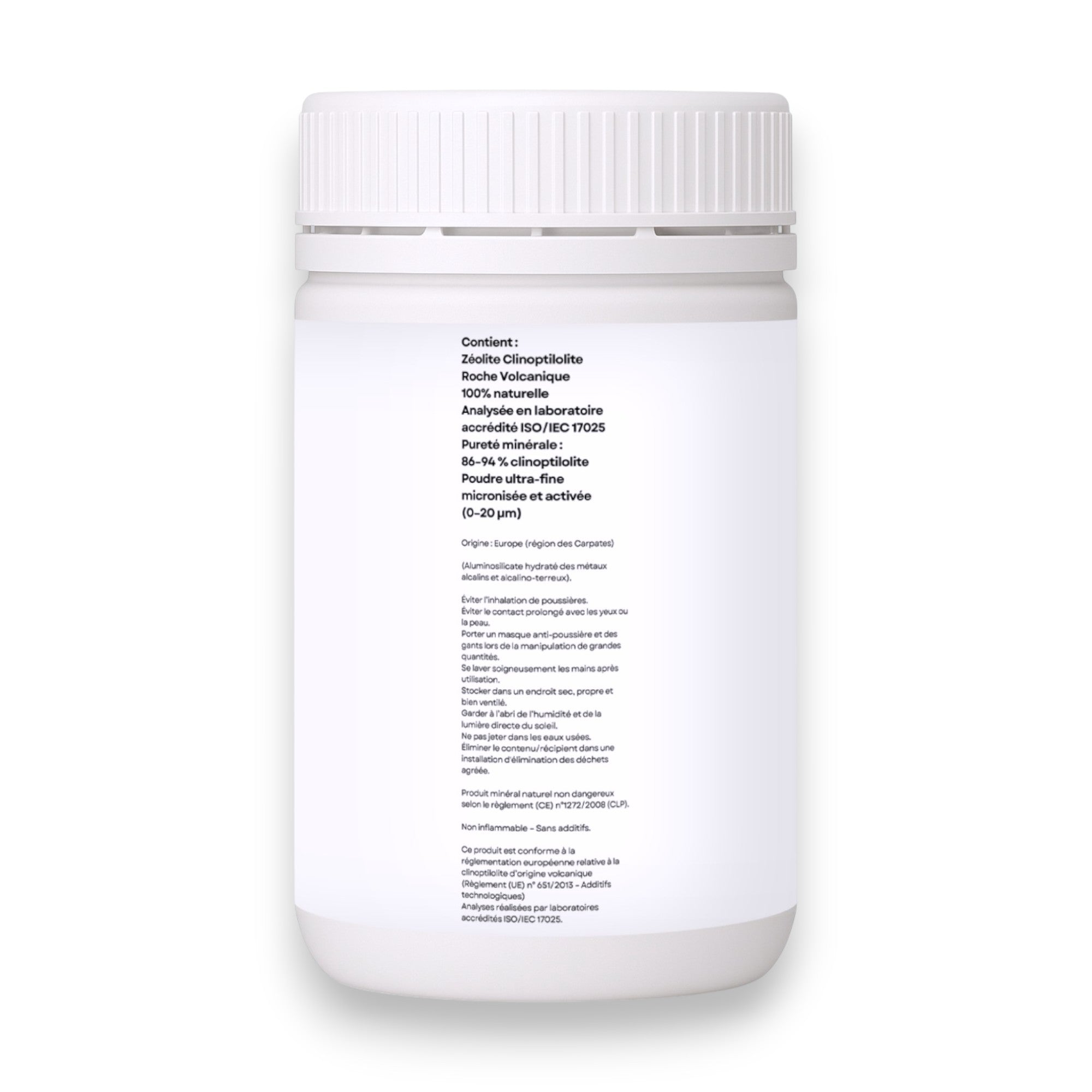Zéolite - Roche volcanique pure et 100% naturelle - Pureté 86–94 % en clinoptilolite - Origine EU