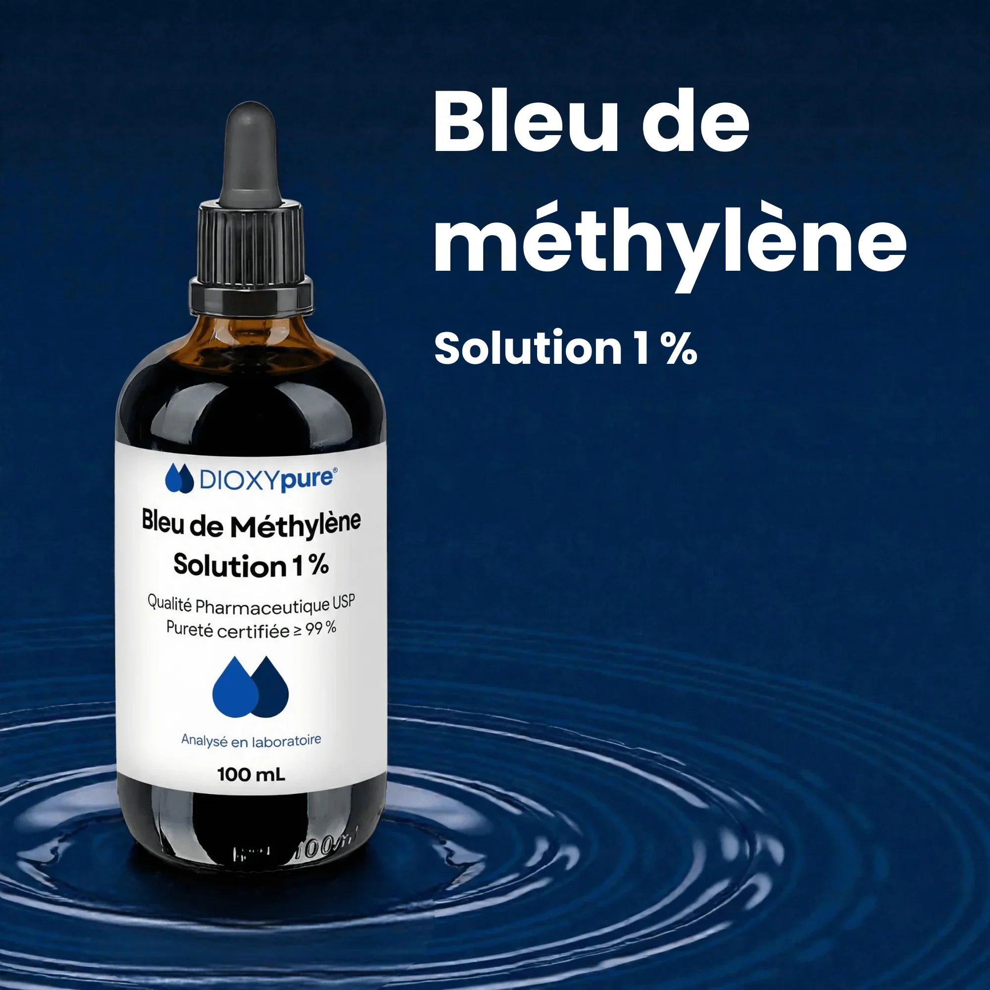 Bleu de Méthylène 1 % – Qualité Pharmaceutique USP Bleu de Méthylène 1 % – Qualité Pharmaceutique USP
