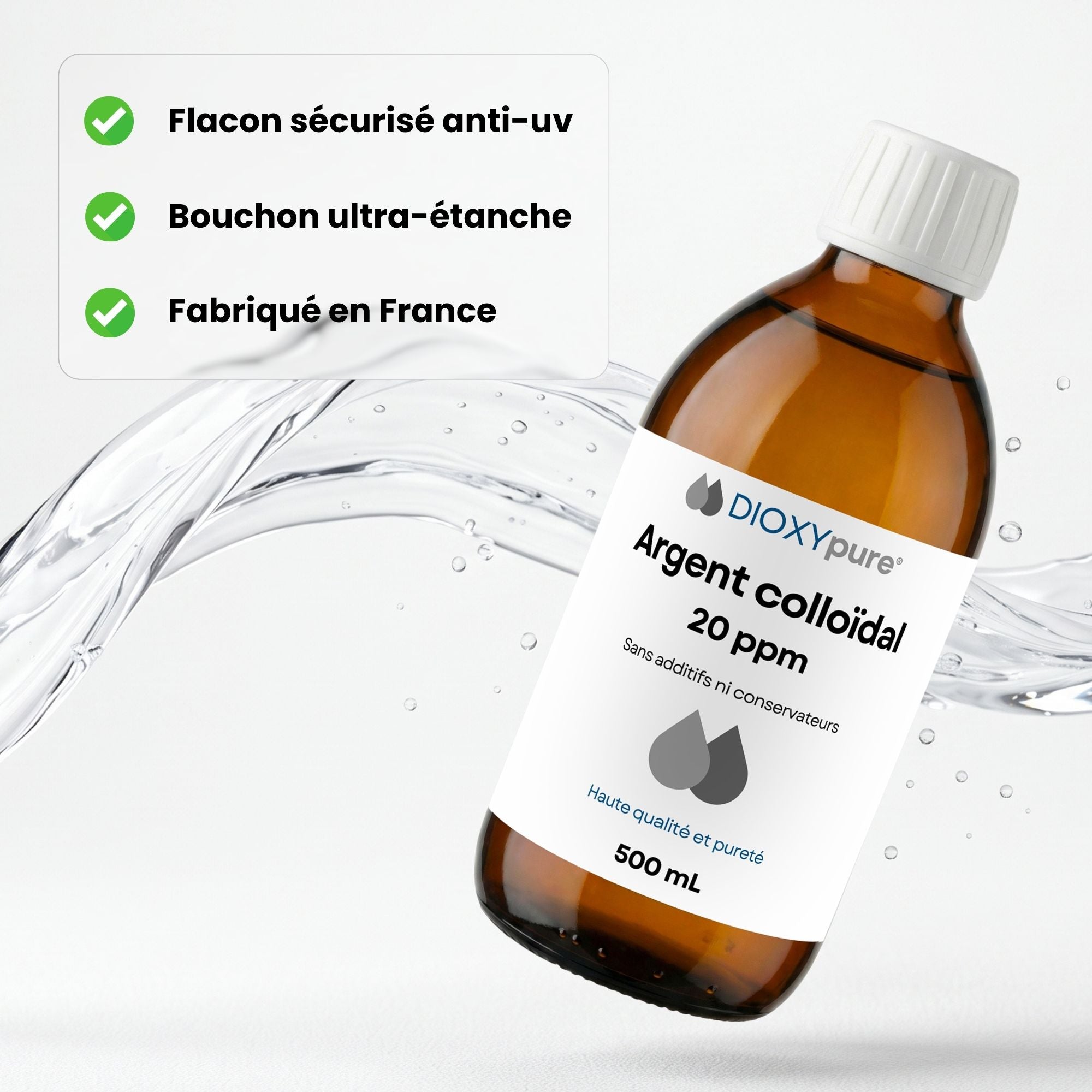 Argent Colloïdal - 20 ppm & 40 ppm