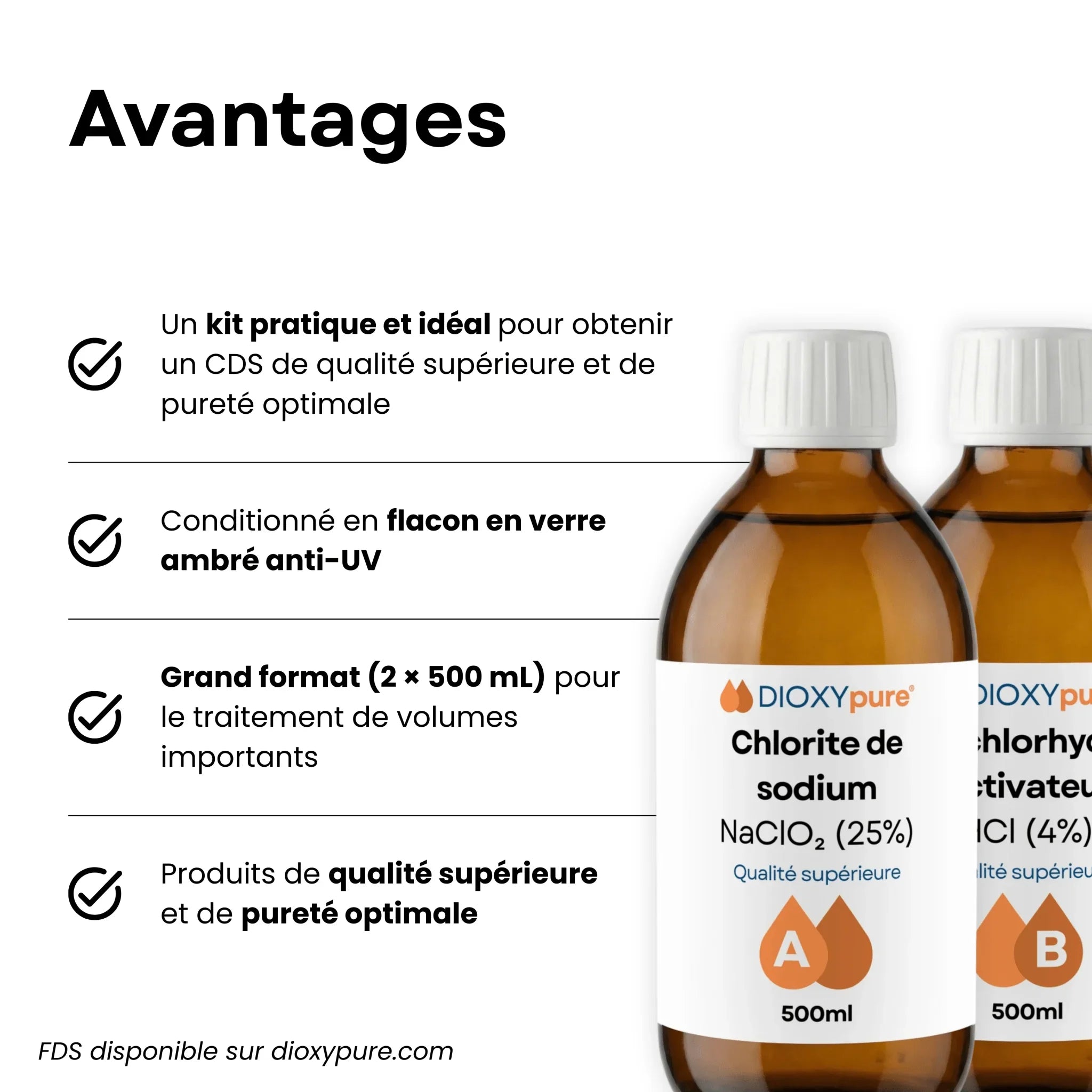 Dioxyde de Chlore - Kit de Production - Grand format