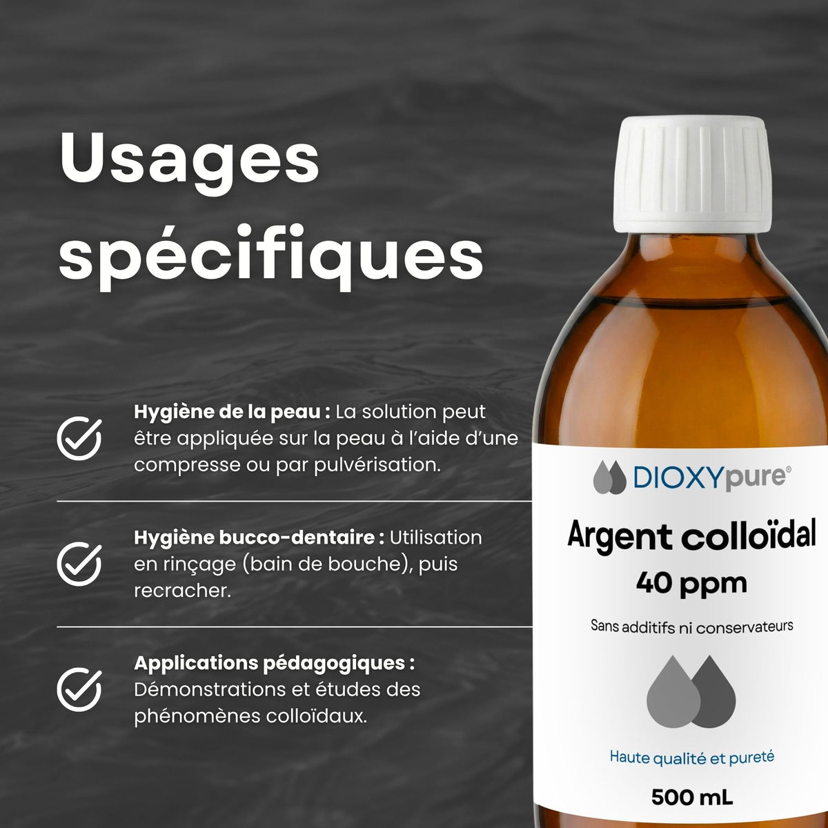 Argent Colloïdal - 20 ppm & 40 ppm