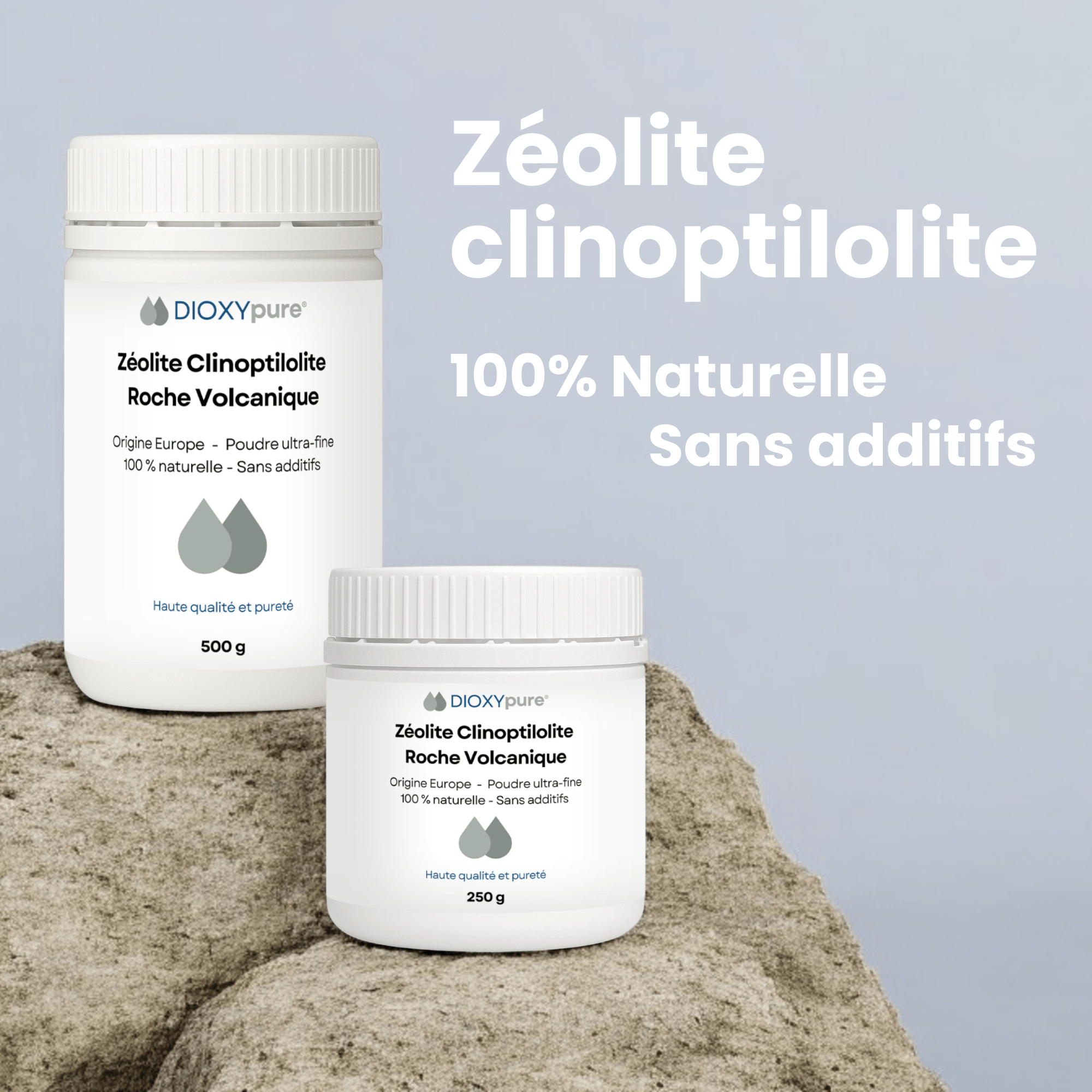 Zéolite - Roche volcanique pure et 100% naturelle - Pureté 86–94 % en clinoptilolite - Origine EU