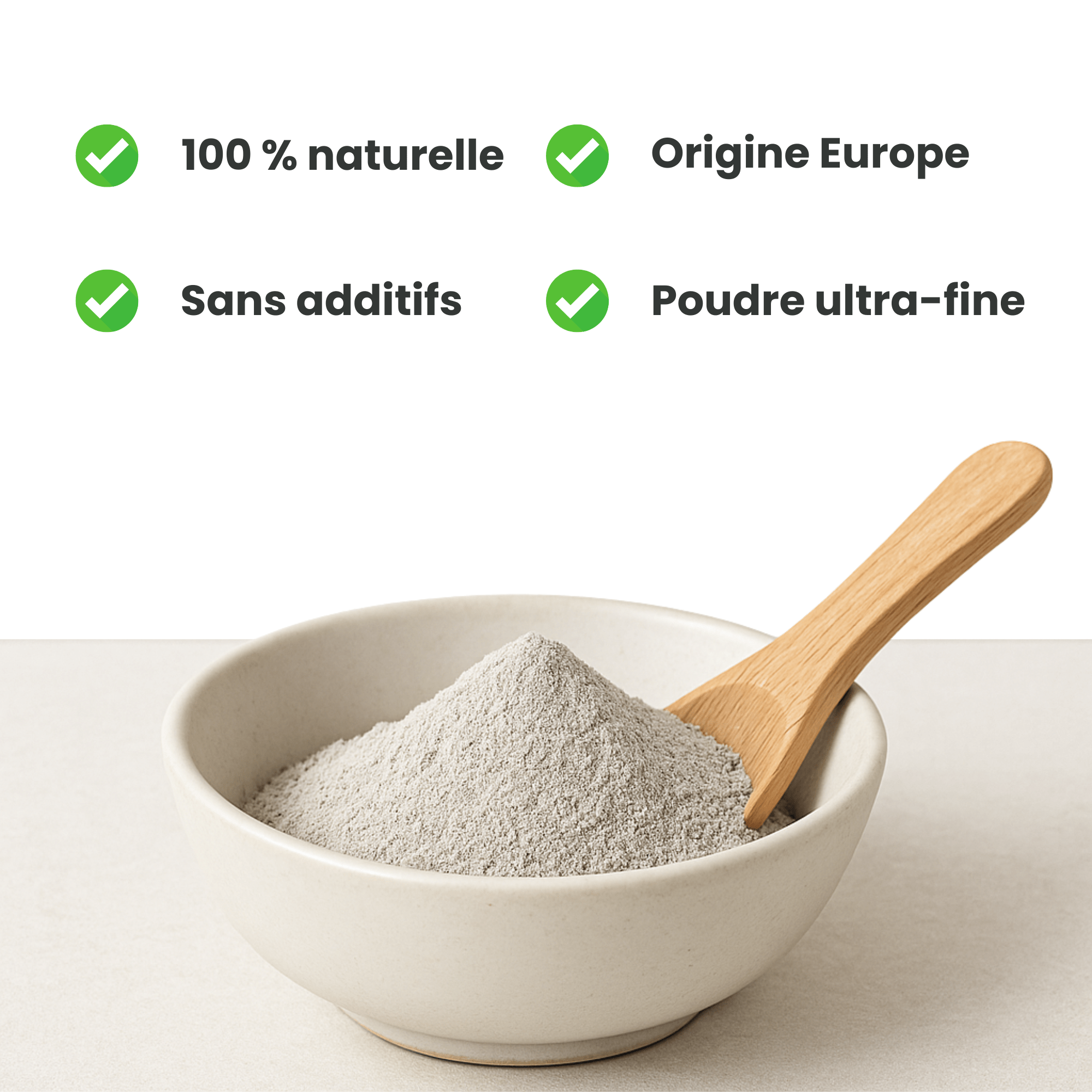 Zéolite - Roche volcanique pure et 100% naturelle - Pureté 86–94 % en clinoptilolite - Origine EU