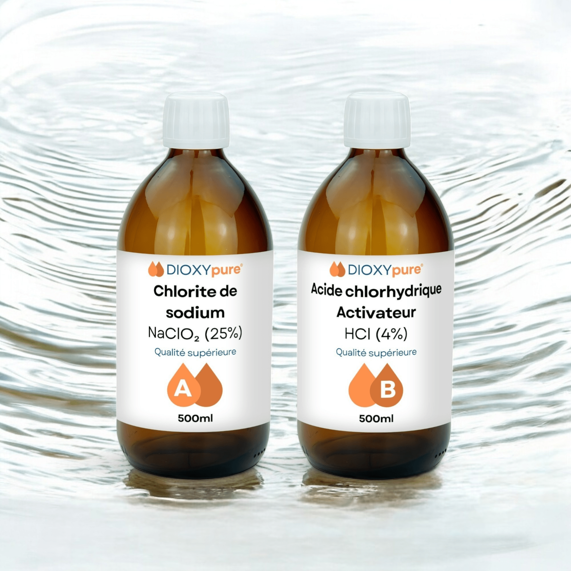 Dioxyde de Chlore - Kit de Production - 2x500 mL