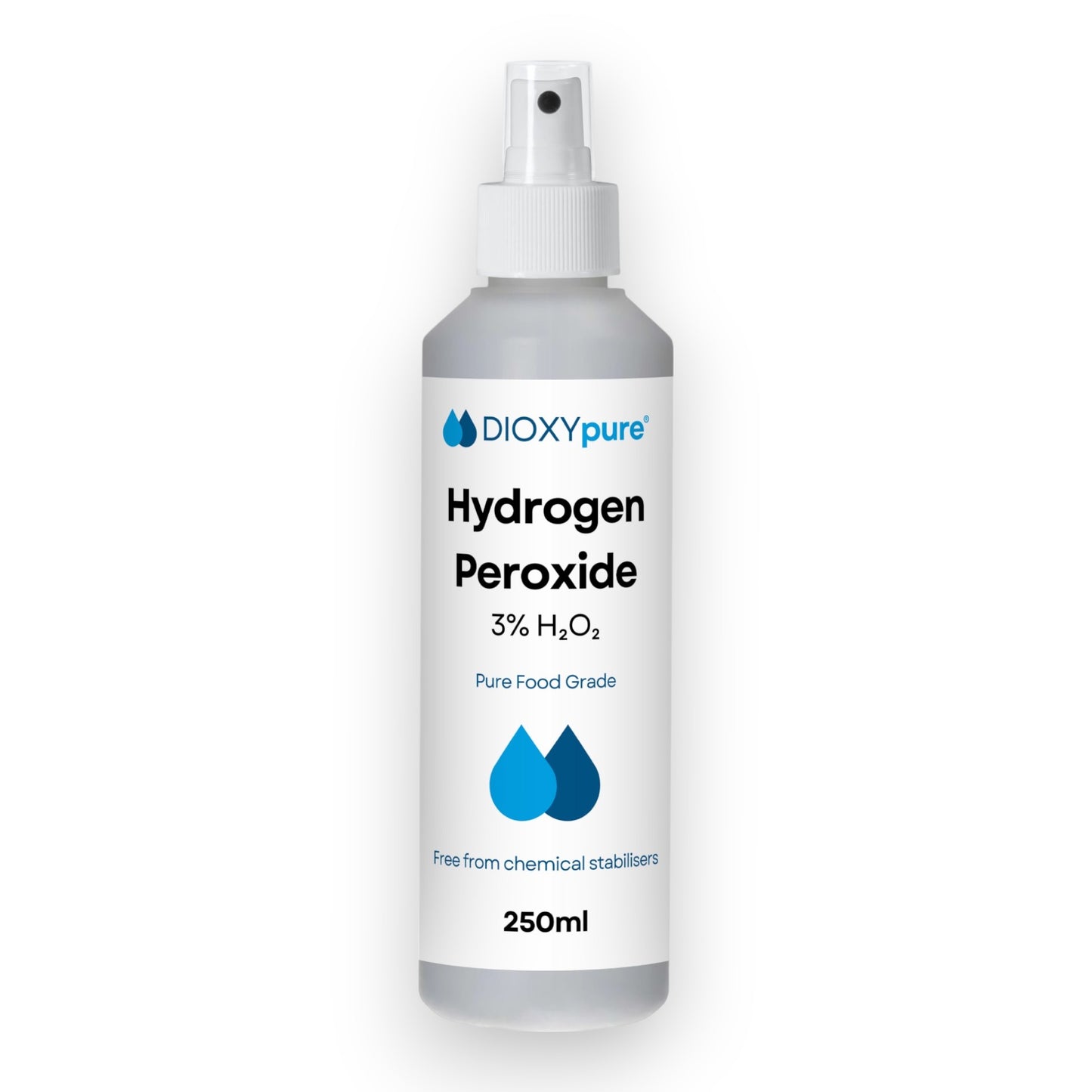 Peroxyde d'hydrogène de qualité Alimentaire 3% - Spray - 250 mL