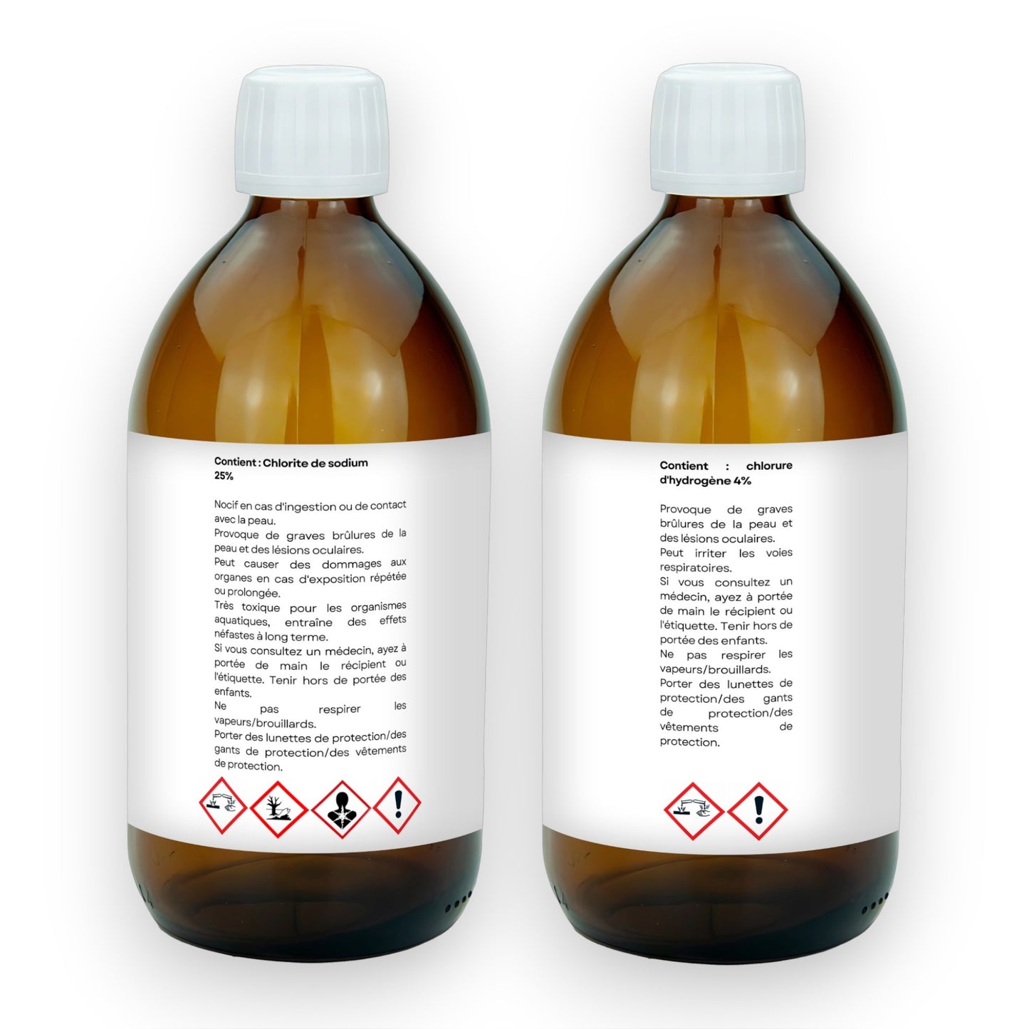 Dioxyde de Chlore - MMS - Kit de Production - 2x500 mL