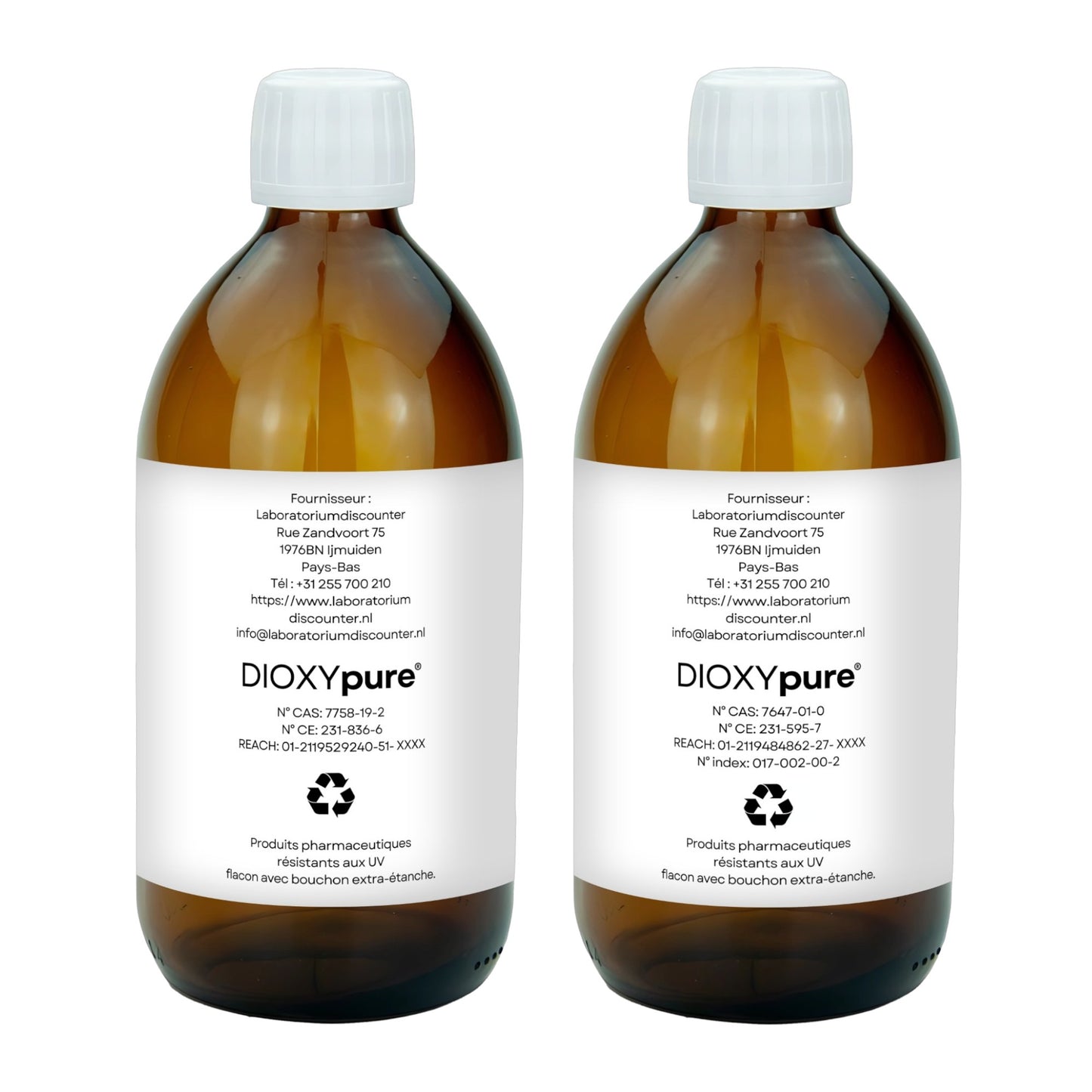 Dioxyde de Chlore - MMS - Kit de Production - 2x500 mL