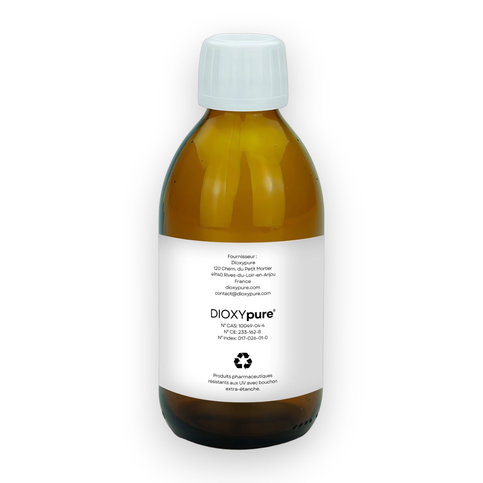 Dioxyde de Chlore - CDS - 3000 ppm - Sans résidu - 250 mL