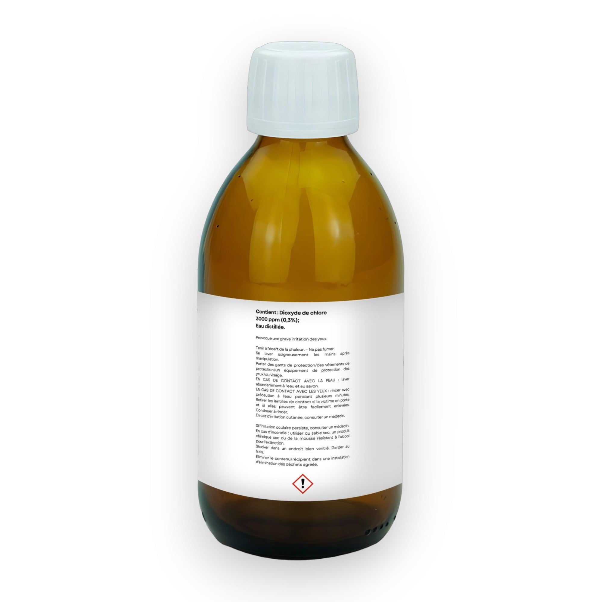 Dioxyde de Chlore - CDS - 3000 ppm - Sans résidu - 250 mL