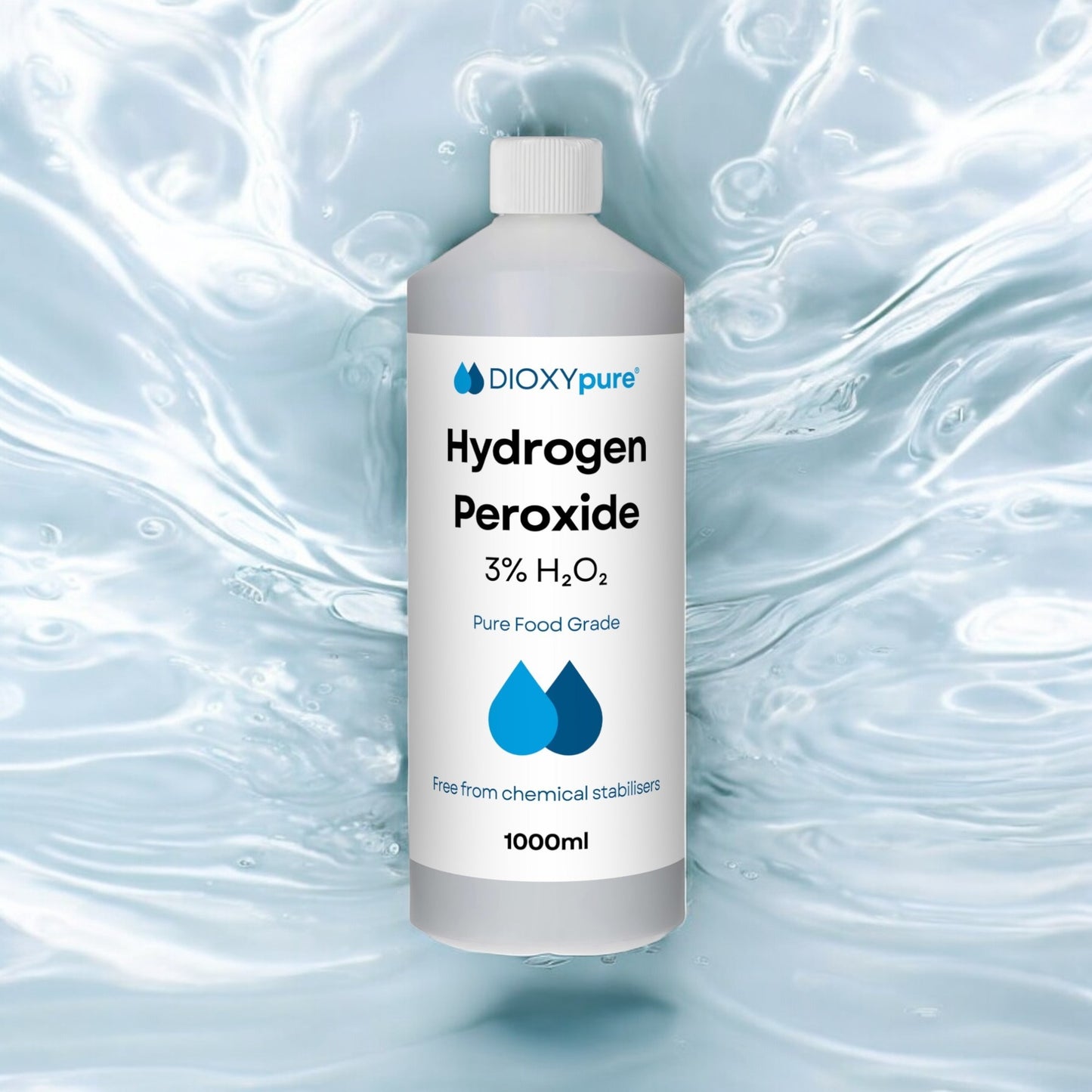 Peroxyde d'hydrogène de qualité alimentaire 3% - 1000 ml (1L)