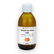 Dioxyde de Chlore - CDS - 3000 ppm - Sans résidu - 250 mL