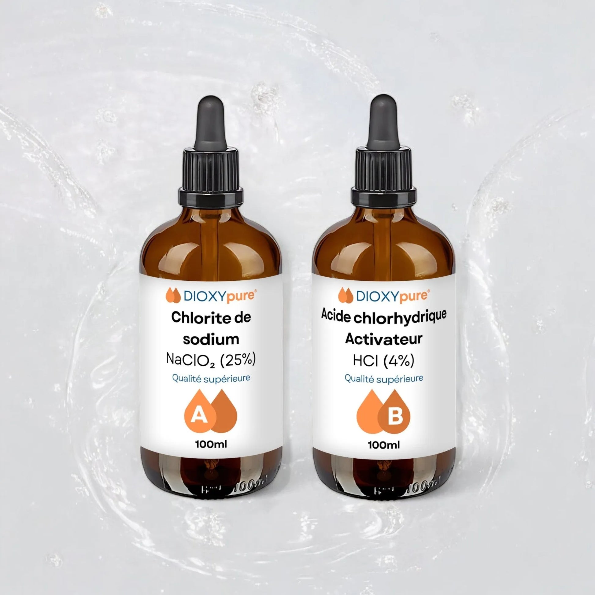 Kit de production dioxyde de chlore CDS 2x100 mL