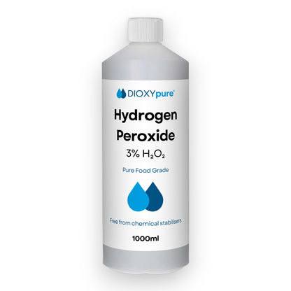 Peróxido de hidrógeno de calidad alimentaria 3% - 1000 ml (1L)