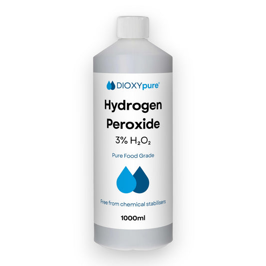 Peróxido de hidrógeno de calidad alimentaria 3% - 1000 ml (1L)