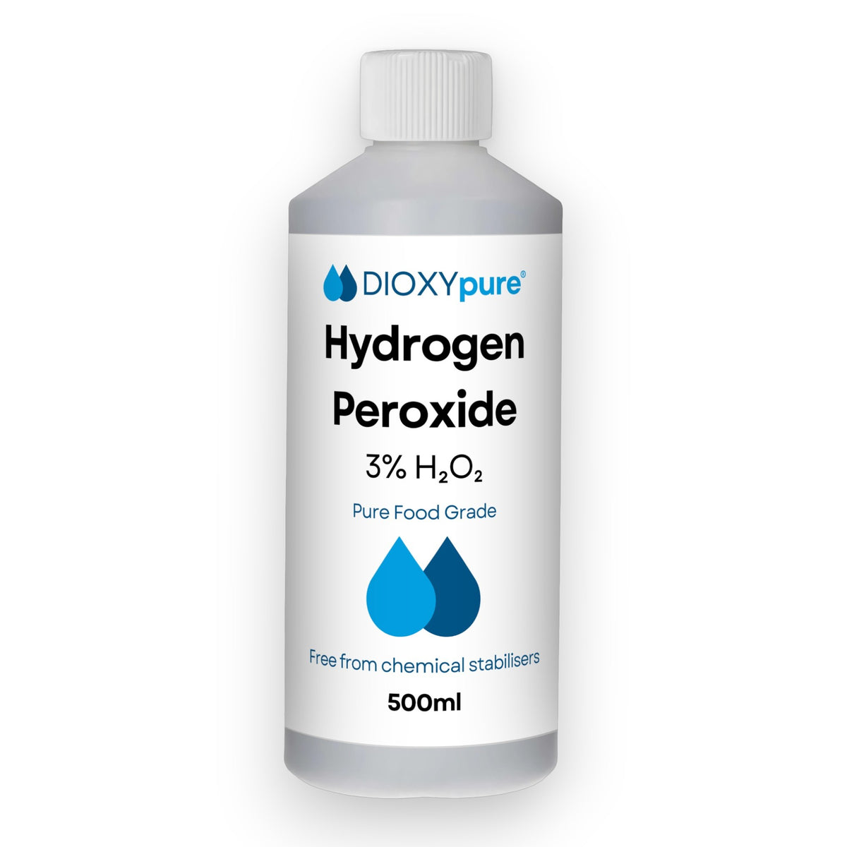 Peroxyde Peroxyde d'hydrogène de qualité alimentaire 3% - 500 mL – Dioxypure