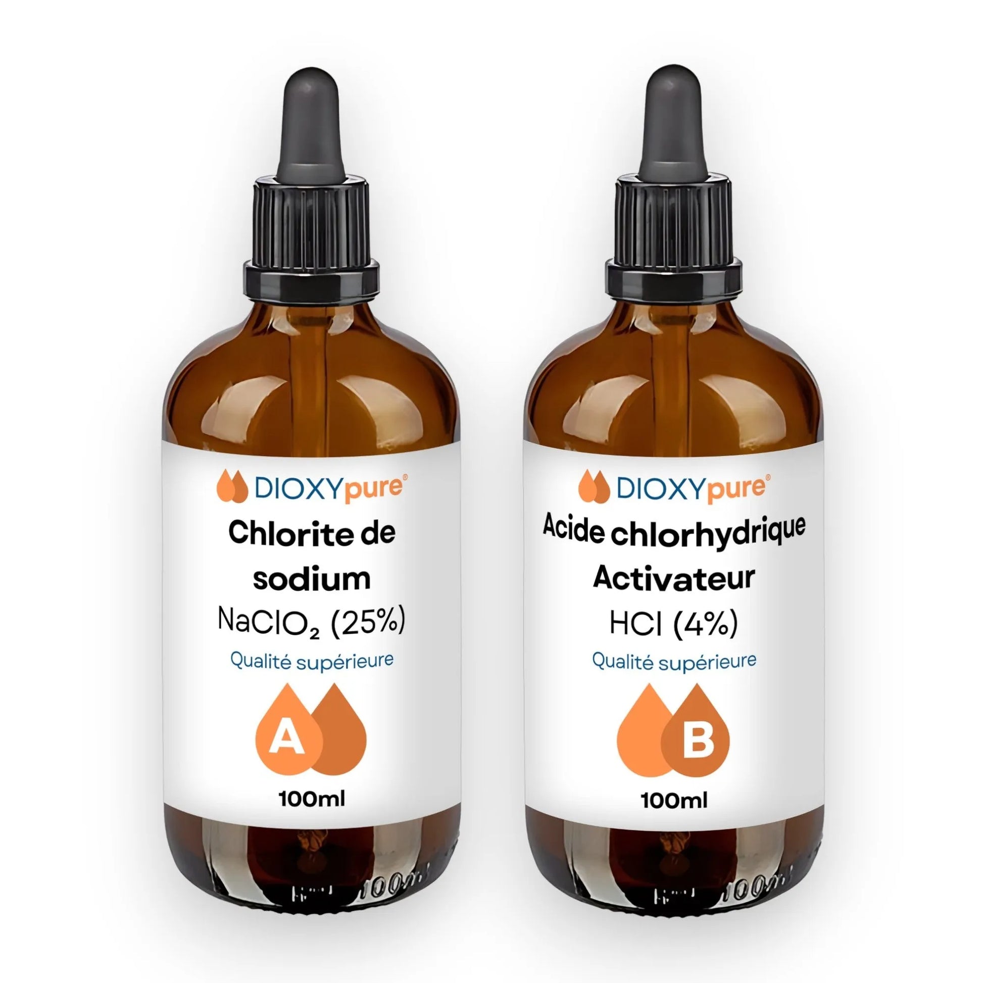 Kit de production dioxyde de chlore CDS 2x100 mL