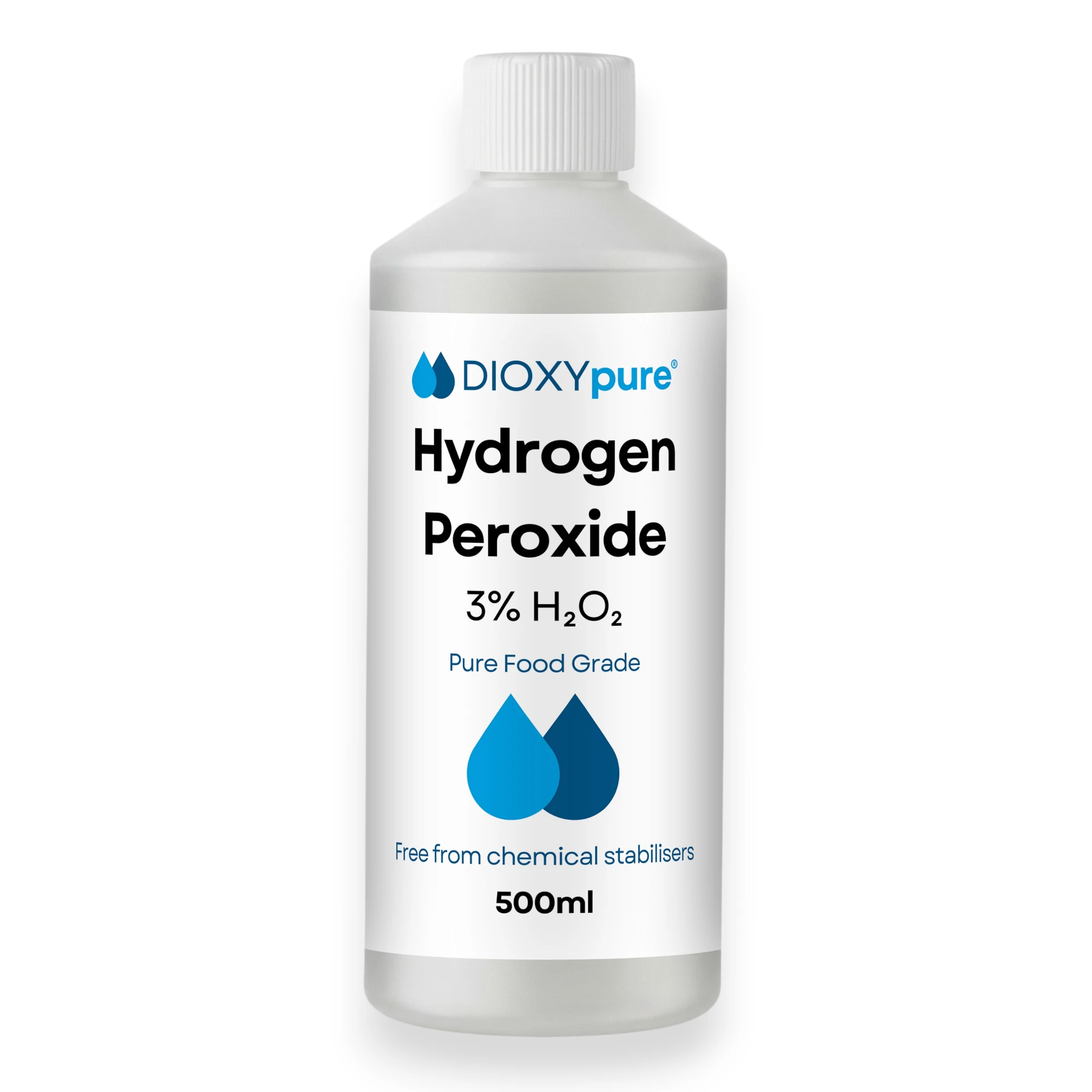 Peroxyde d'hydrogène de qualité alimentaire 3% - 500 mL