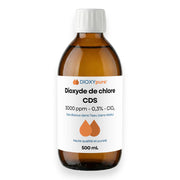 Solution de Dioxyde de Chlore - CDS - 3000 ppm - Sans résidu