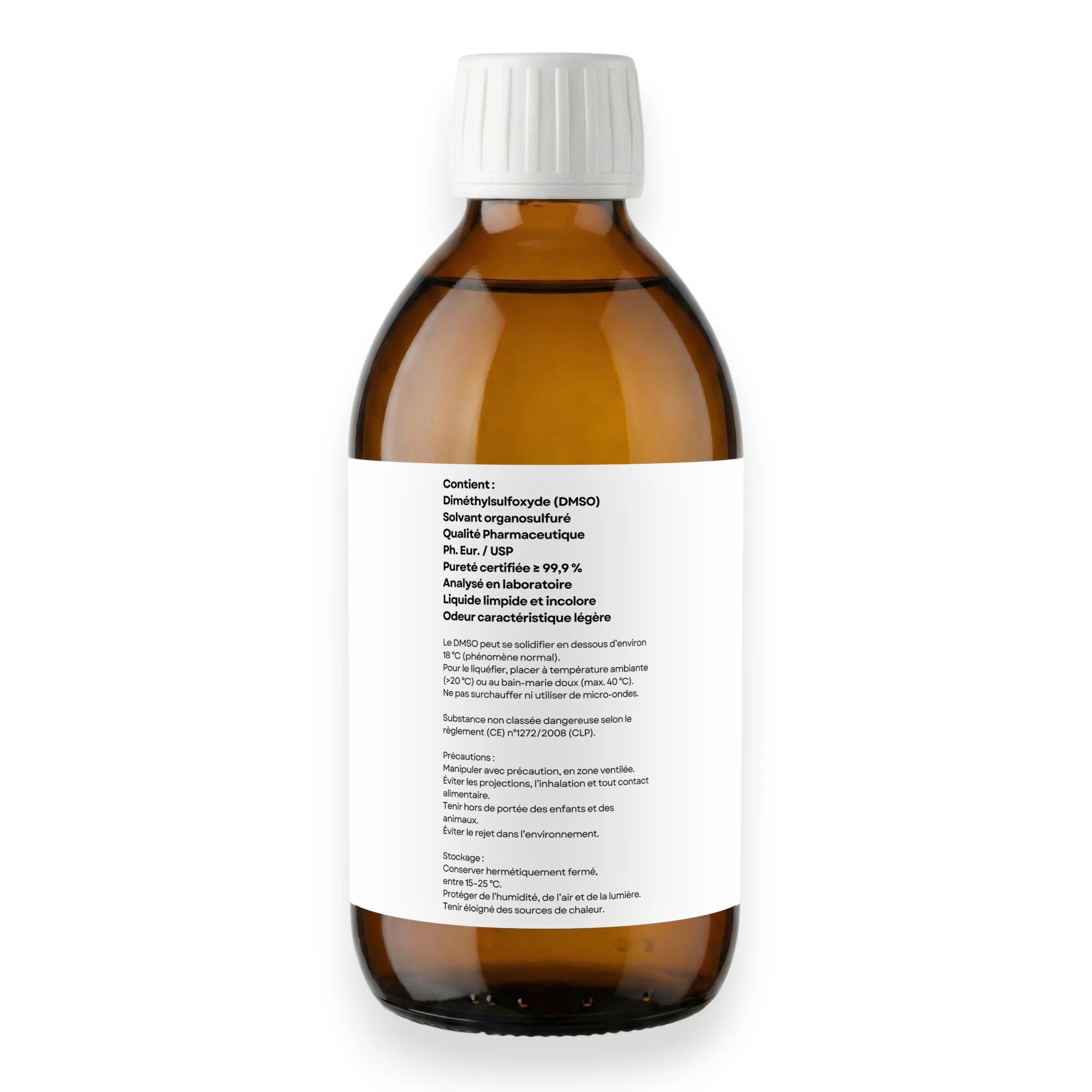 Diméthylsulfoxyde - DMSO - 99,9 % – Qualité Pharmaceutique Ph. Eur. / USP – 500 mL