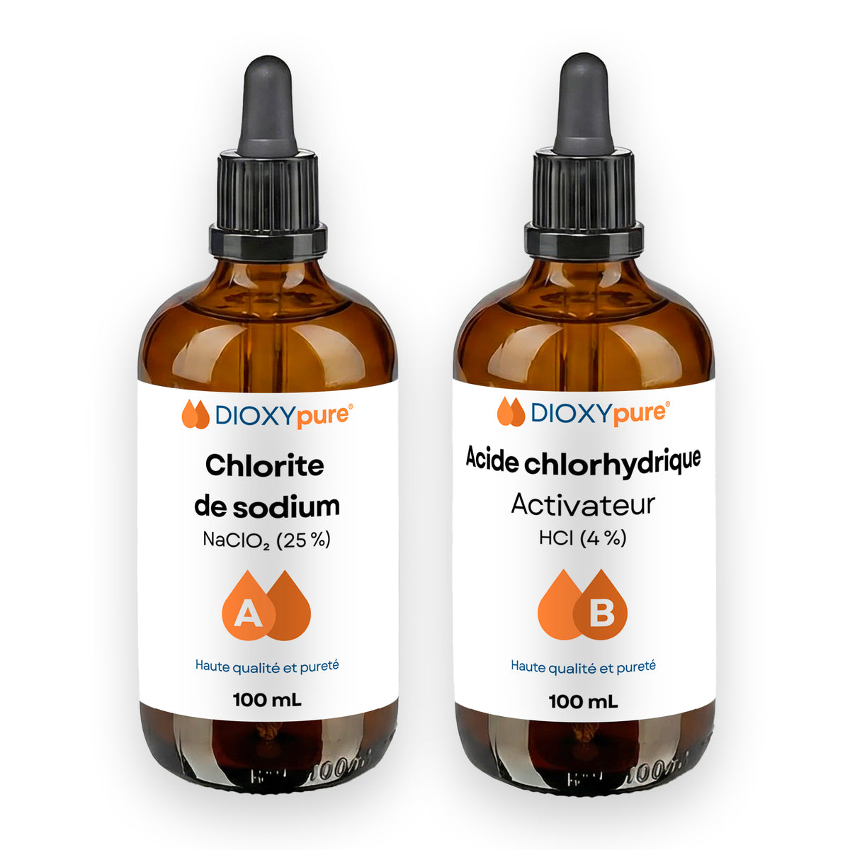 Dioxyde de Chlore - Kit de Production - Compte-gouttes