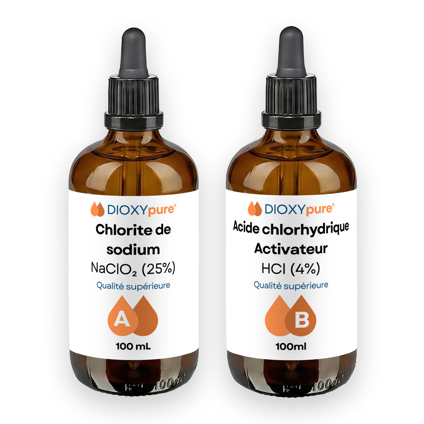 Dioxyde de Chlore - Kit de Production - Compte-gouttes