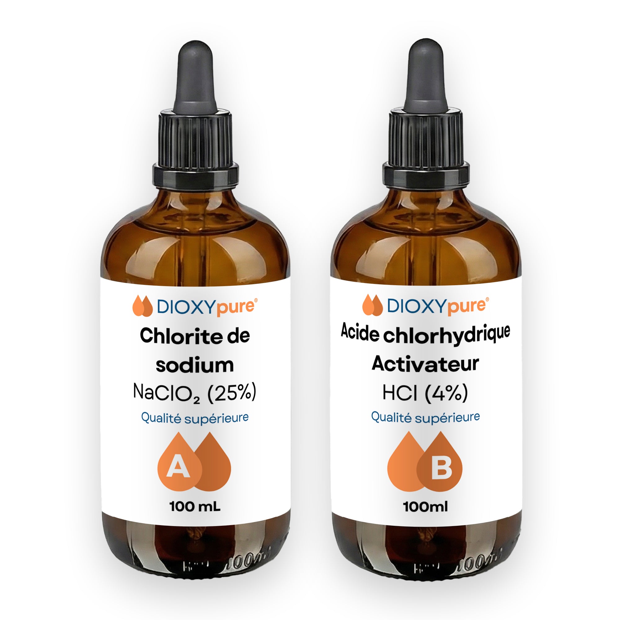 Dioxyde de Chlore - Kit de Production - Compte-gouttes